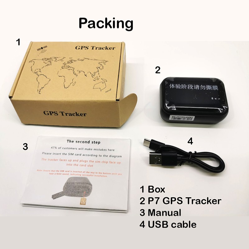 P7 Magnetic Durable Battery Real-time Portable Wireless Light Weight Hand Held GPS Tracking Car Motorcycle Tracker