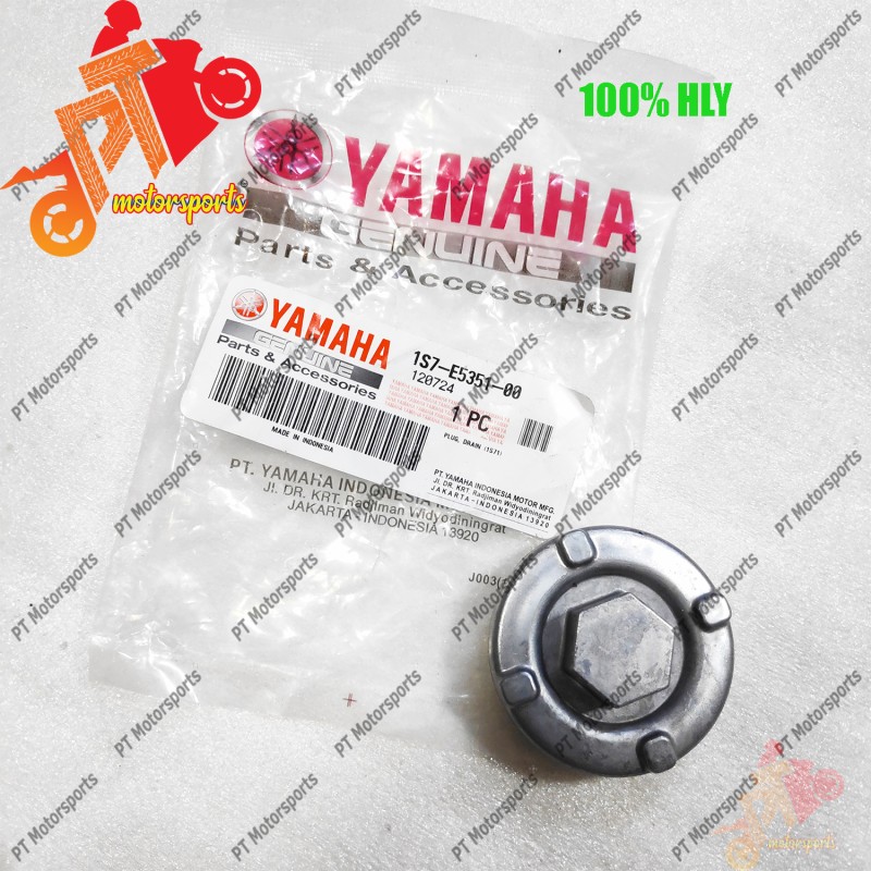 100% ORIGINAL YAMAHA LC135 PLUG DRAIN 0 1S7-E5351-00 OIL NUT SCREW CAP MINYAK HITAM PENUTUP Y15ZR Y16ZR MT15 FZ150