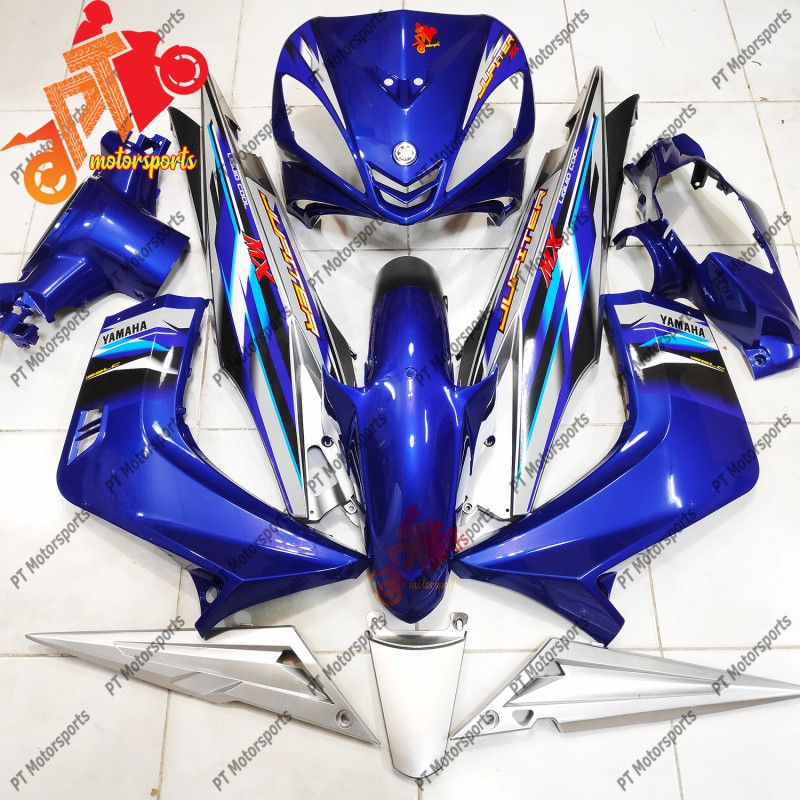 Yamaha Lc 135 V1 Body Set Cover Set Dpbmc Silver Biru Jupiter MX 13 Blue